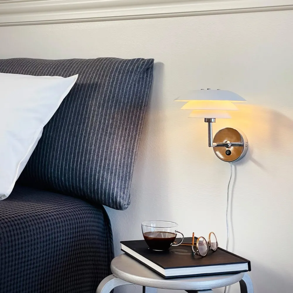 Hot Dyberg Larsen DL20 vägglampa Vit