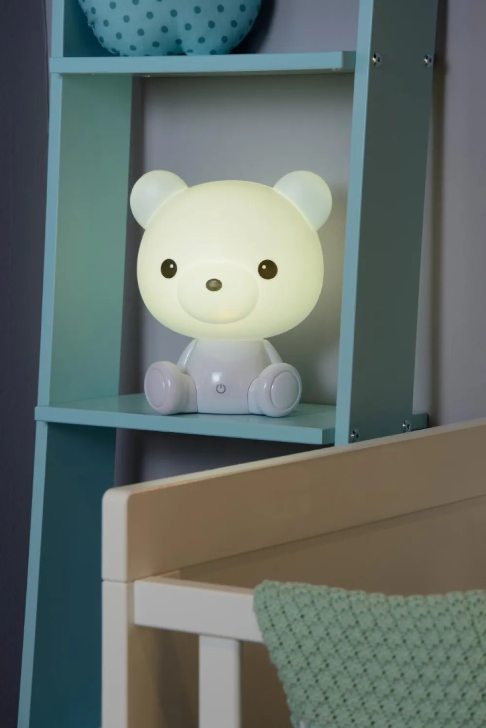 Outlet Lucide Dodo Bear barnlampa Vit