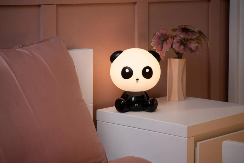 Lucide Dodo Panda barnlampa Svart