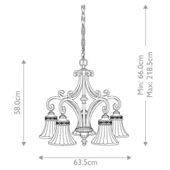 Outlet Elstead Lighting Drawing Room Ø64 taklampa Brons