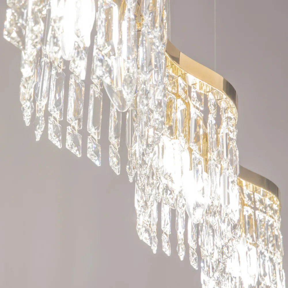 Hot Maytoni Dune 93cm kristall Guld