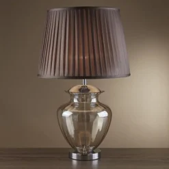 Clearance Searchlight Elina 70cm bordslampa Brun