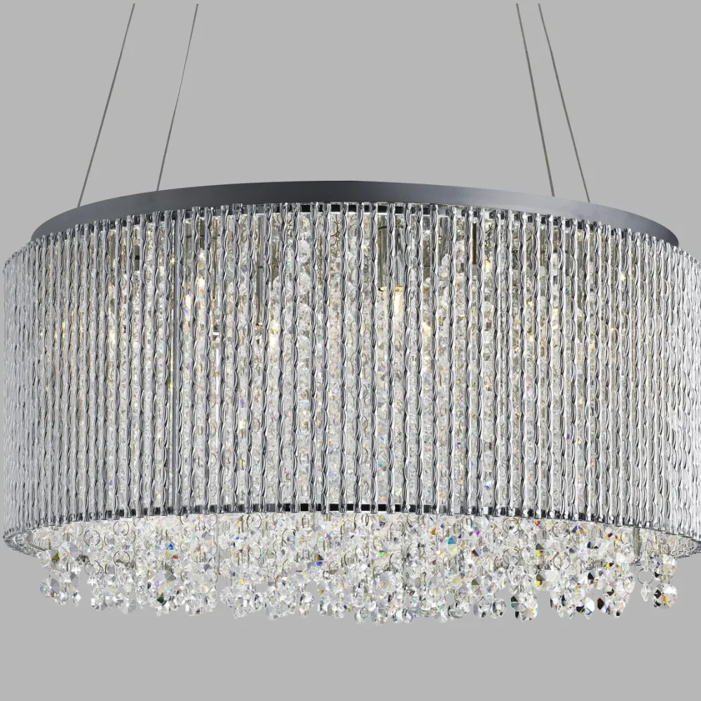 Outlet Searchlight Elise Ø40 taklampa Krom