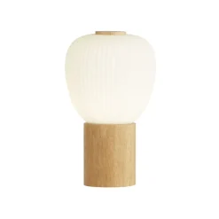 Online Searchlight Ella 25cm bordslampa Trä