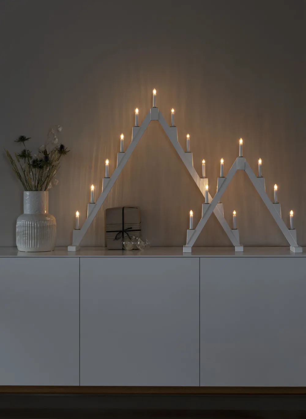 Clearance Konstsmide Elljusstake 11ljus vikbar