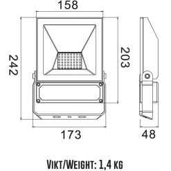 Designlight Elly Strålkastare 50W Svart
