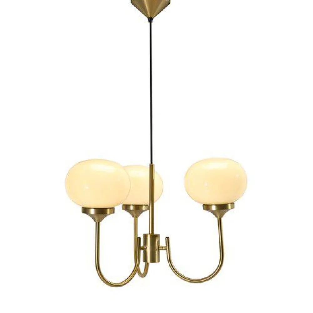New PR Home Elsy 3 Ø60 taklampa Borstad mässing