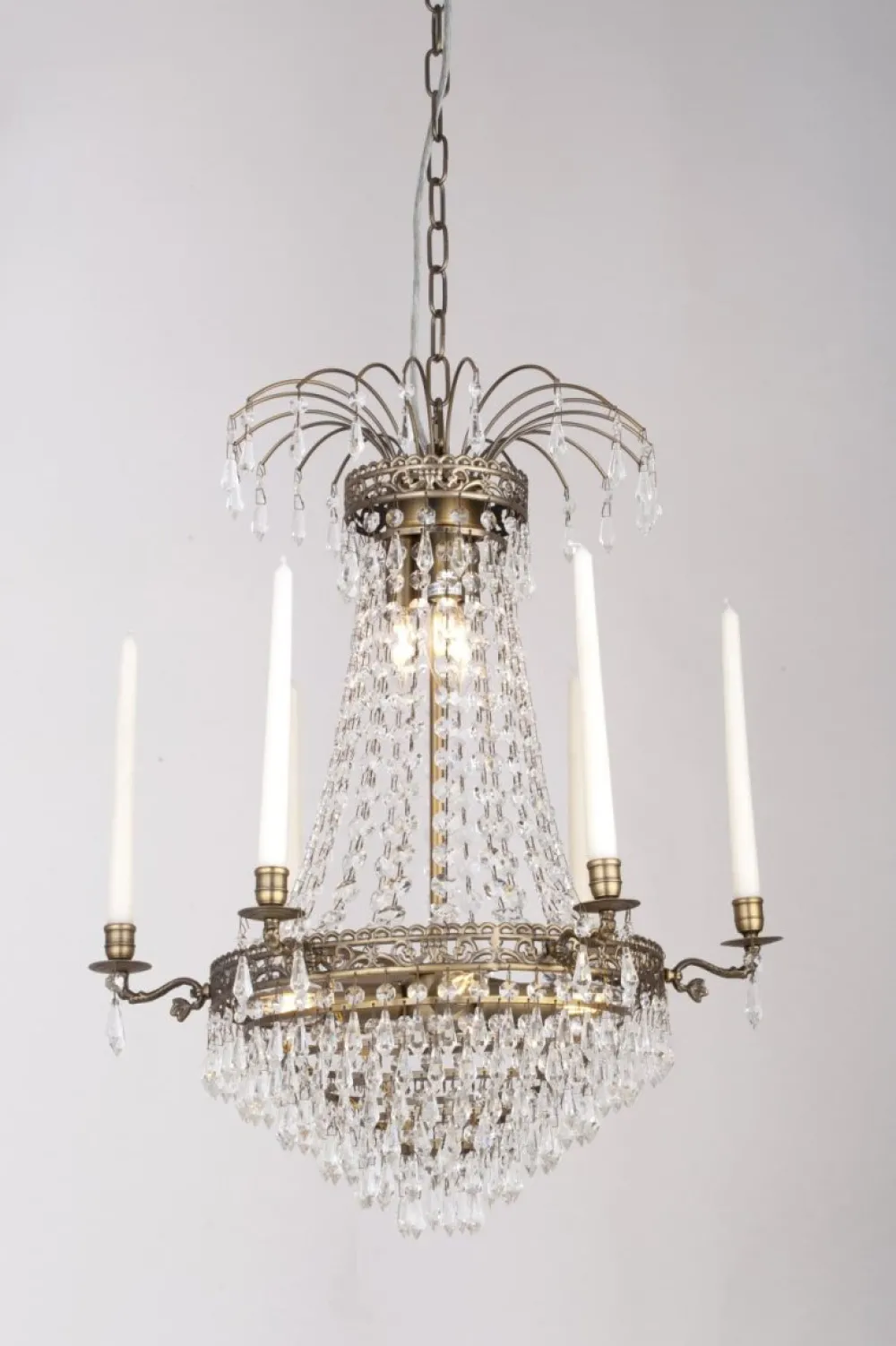 Outlet Norrsken Design Empire Classic Ø55 kristall Antikmässing
