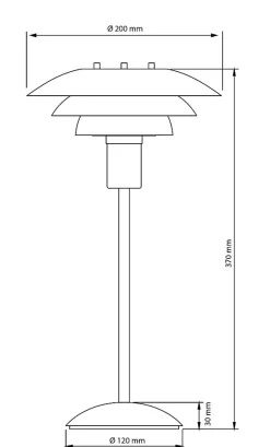 Sale Aneta Lighting Epsilon 37cm bordslampa
