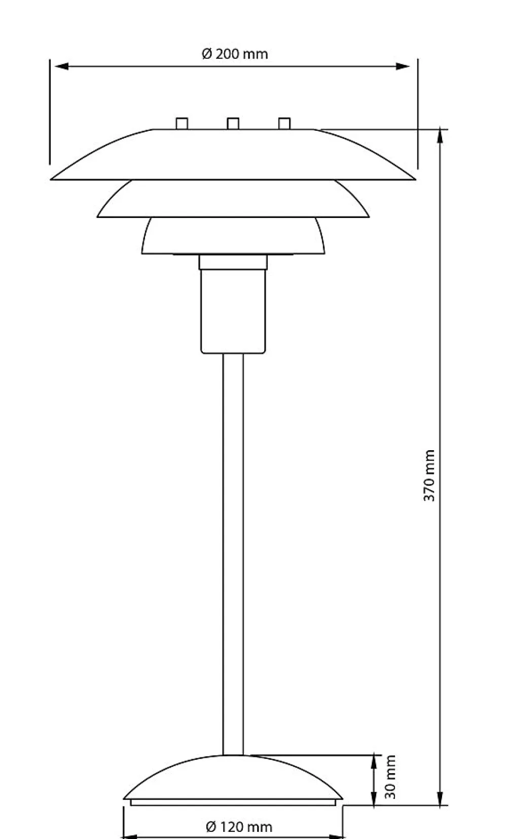 Sale Aneta Lighting Epsilon 37cm bordslampa