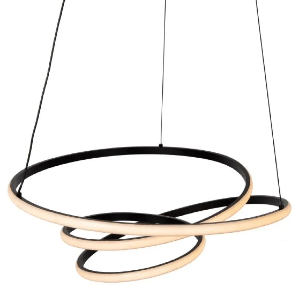 Hot Lucide Espiral Ø52 taklampa Svart