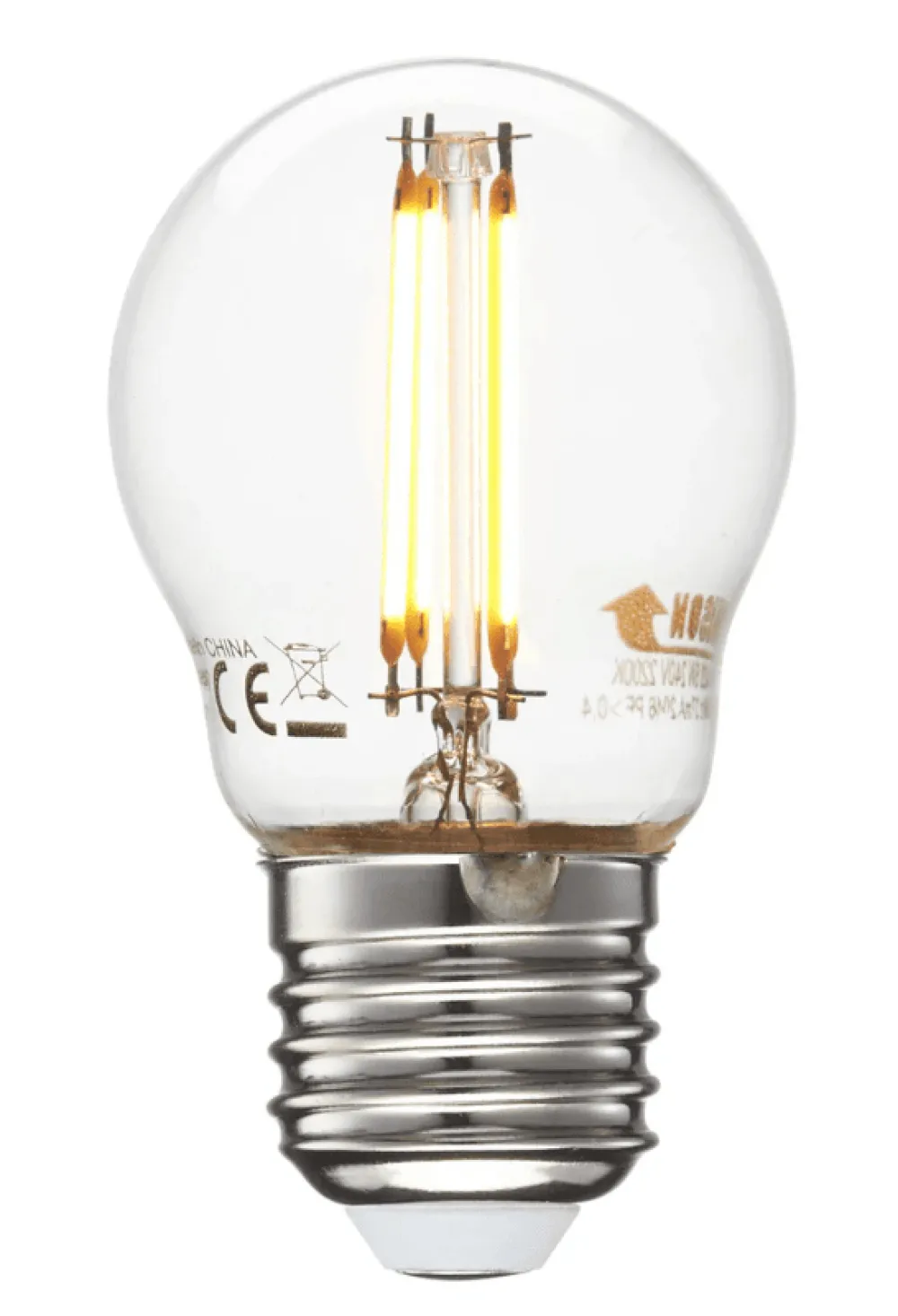 Clearance Unison E27 4,5W 2200K 3-steg dimbar minne Transparent