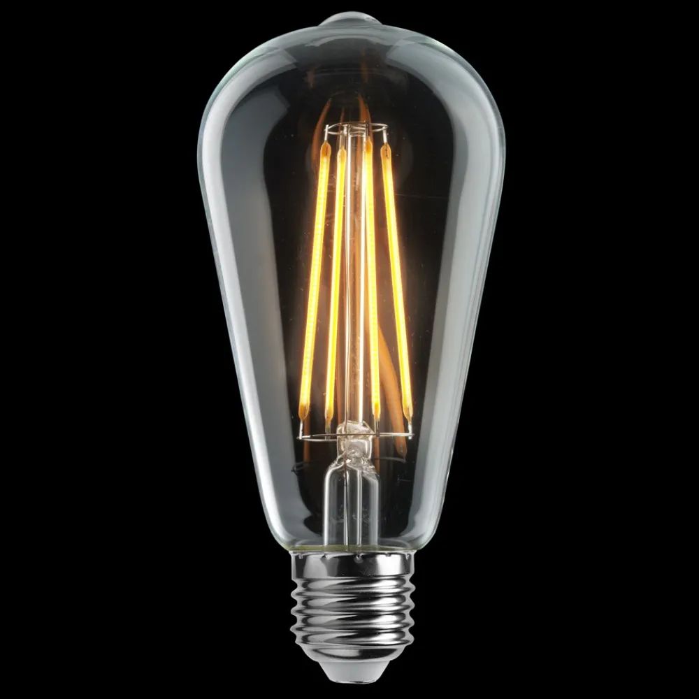 New Unison E27 7W 2200K 3-steg dimbar minne Transparent
