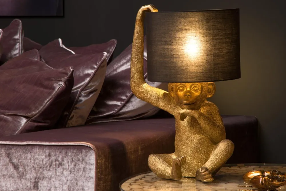 New Lucide Extravaganza Chimp 45cm bordslampa Svart