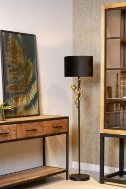 Discount Lucide Extravaganza Chimp golvlampa Svart