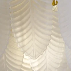 Clearance Searchlight Feather 25cm vägglampa Vit/mässing