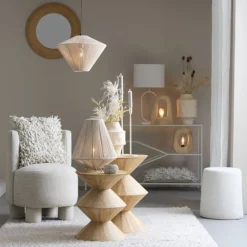 Best Light & Living Felida 40cm bordslampa Krämvit