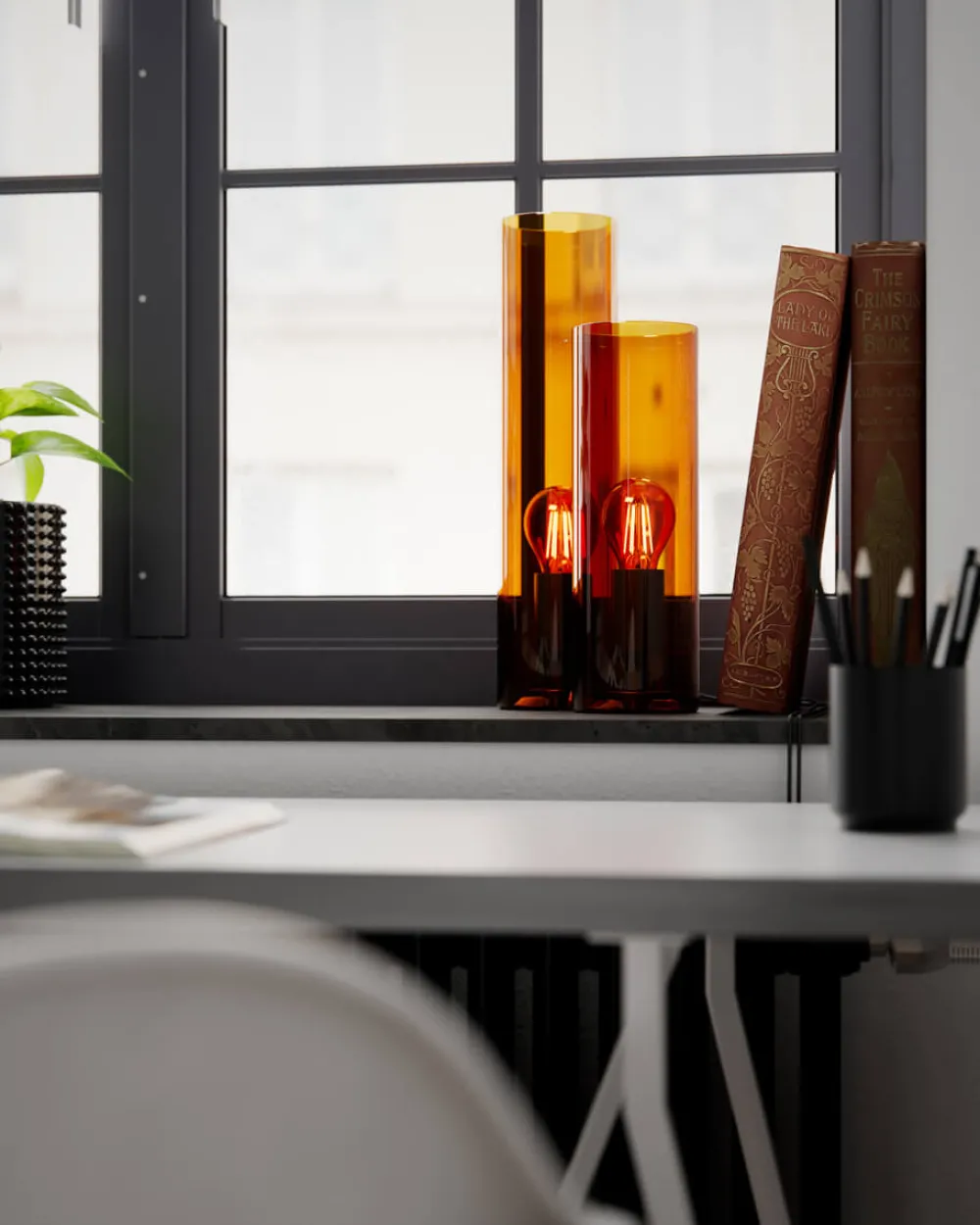 Outlet By Rydéns Flake 40cm bordslampa Amber