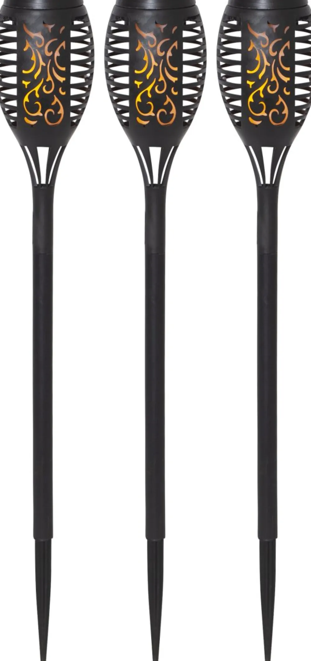 Star Trading Flame Mini 3-p solcellslampa Svart