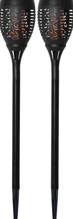 Clearance Star Trading Flame 2-pack solcellslampa Svart