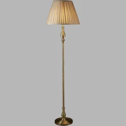 New Searchlight Flemish golvlampa Antikmässing