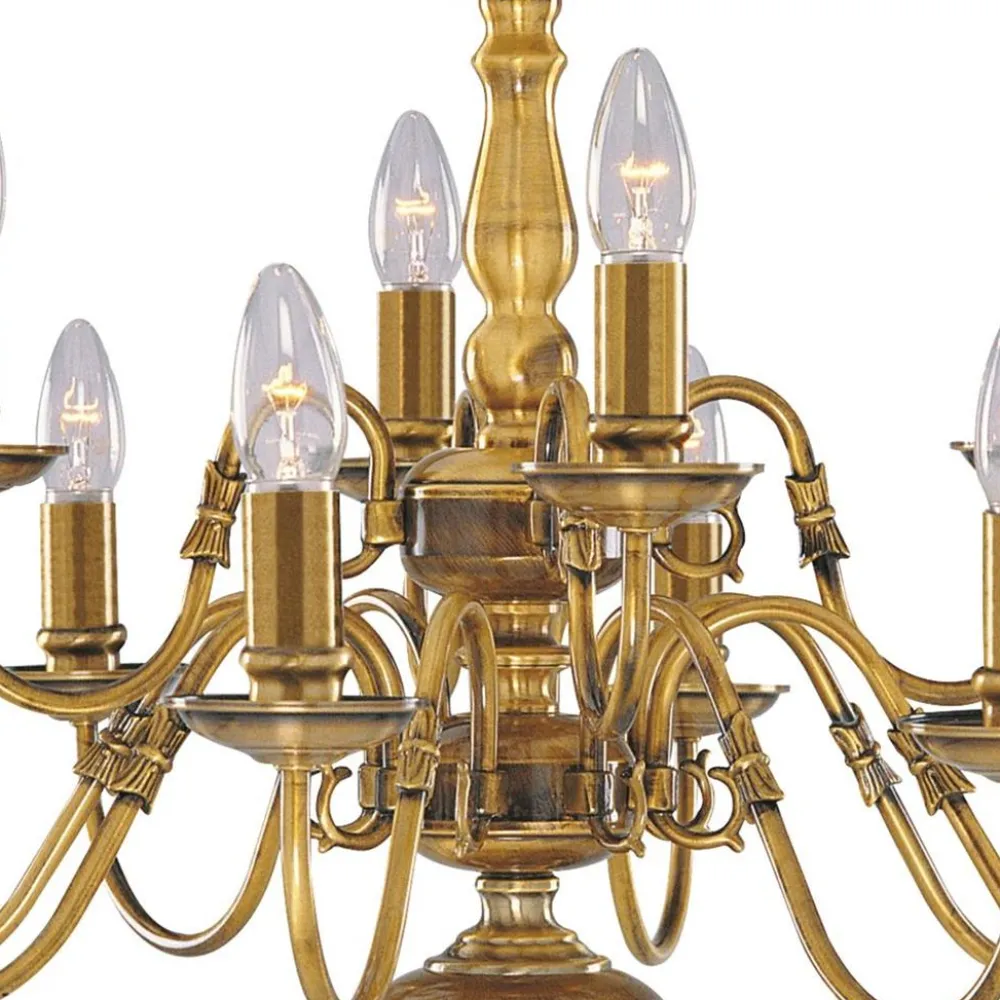 Best Searchlight Flemish 12 Ø62 taklampa Mässing