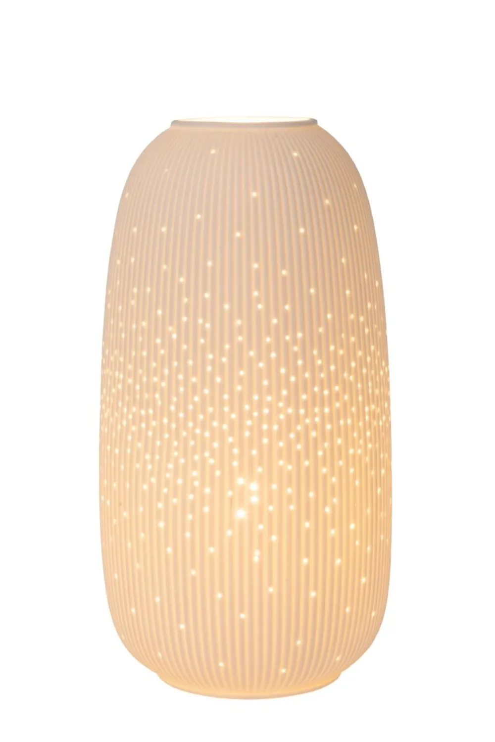 New Lucide Flores 33cm bordslampa Vit