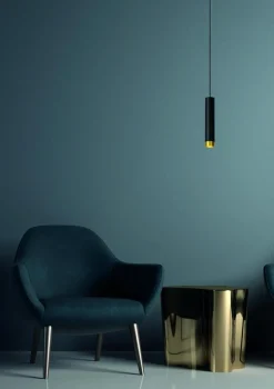 Outlet Lucide Floris Ø6 taklampa Svart
