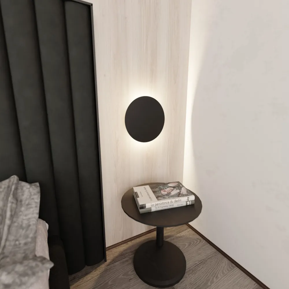 Discount Emibig Lighting Form Ø30 vägglampa Svart