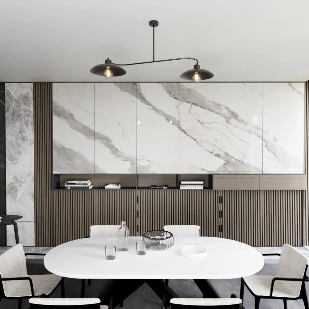 Outlet Emibig Lighting Foster 100cm plafond Svart