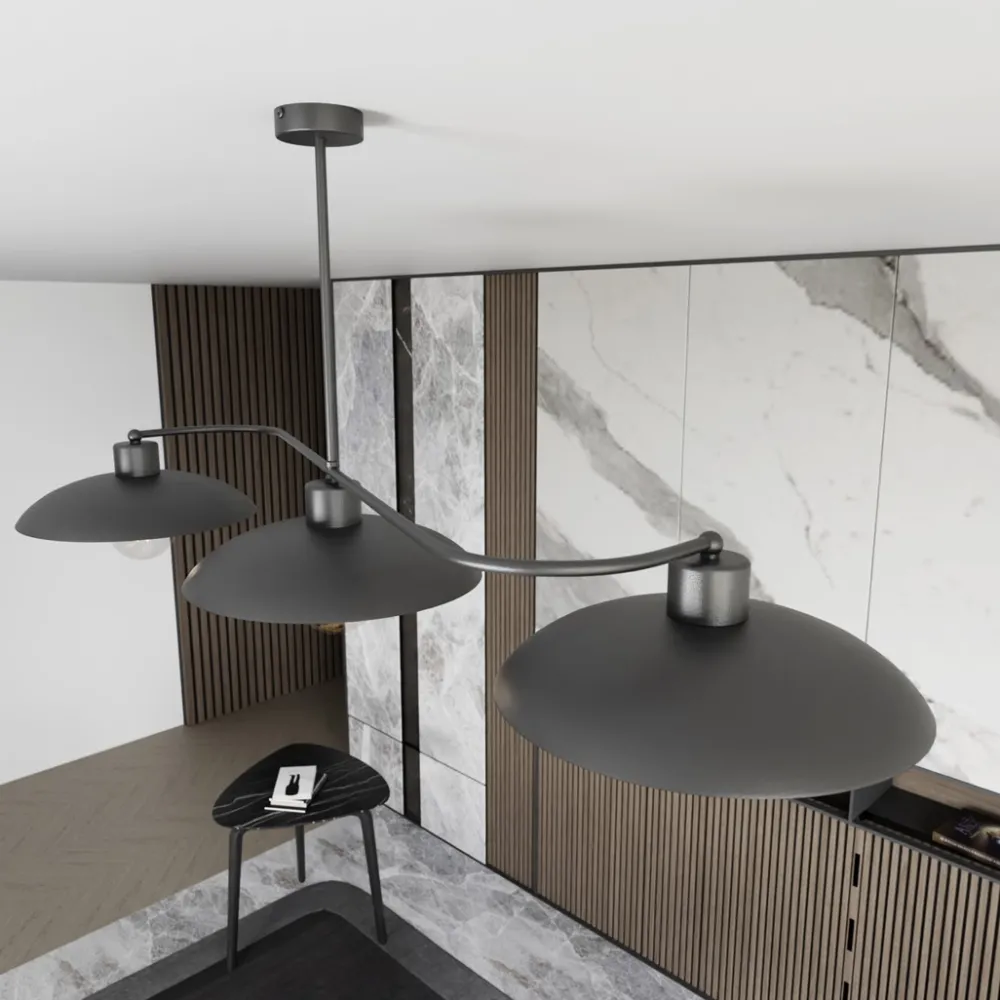 Hot Emibig Lighting Foster 113cm plafond Svart