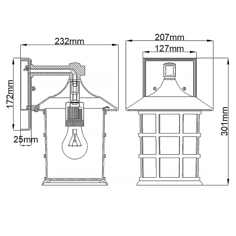 Sale Elstead Lighting Freeport 30cm utelampa