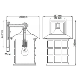 New Elstead Lighting Freeport 40cm utelampa