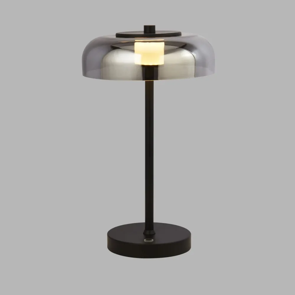 Outlet Searchlight Frisbee 40cm bordslampa Svart