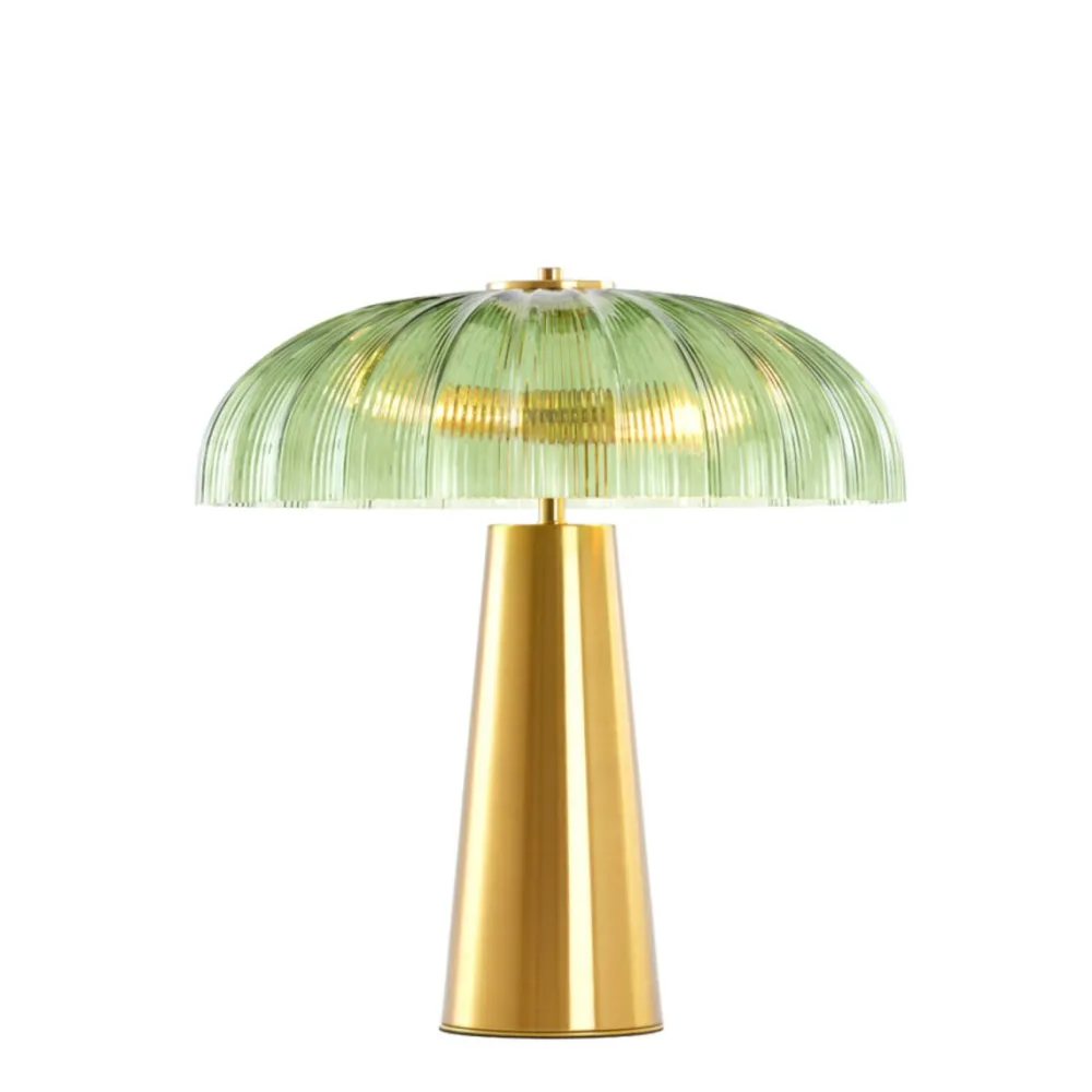 Light & Living Fungo 50cm bordslampa Guld