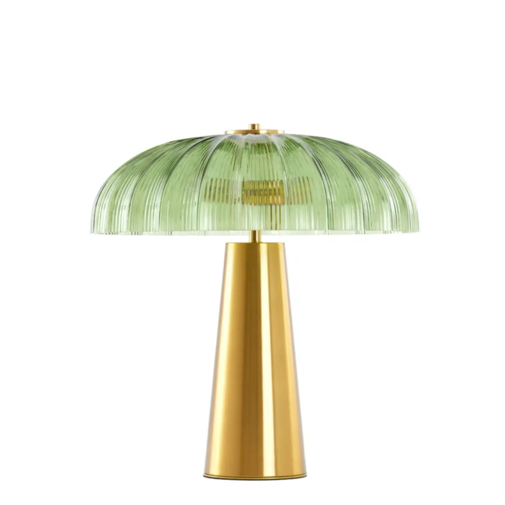 Light & Living Fungo 50cm bordslampa Guld
