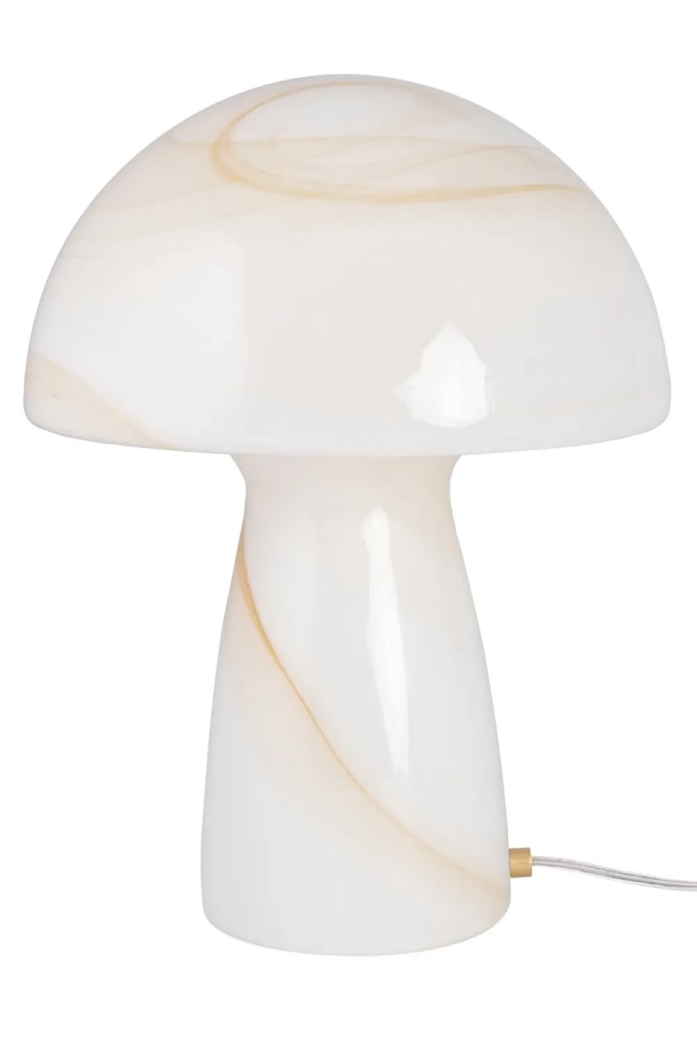 Globen Lighting Fungo Swirl 42cm bordslampa Beige