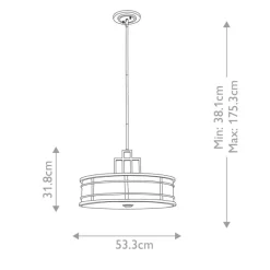 Hot Elstead Lighting Fusion Ø53 taklampa