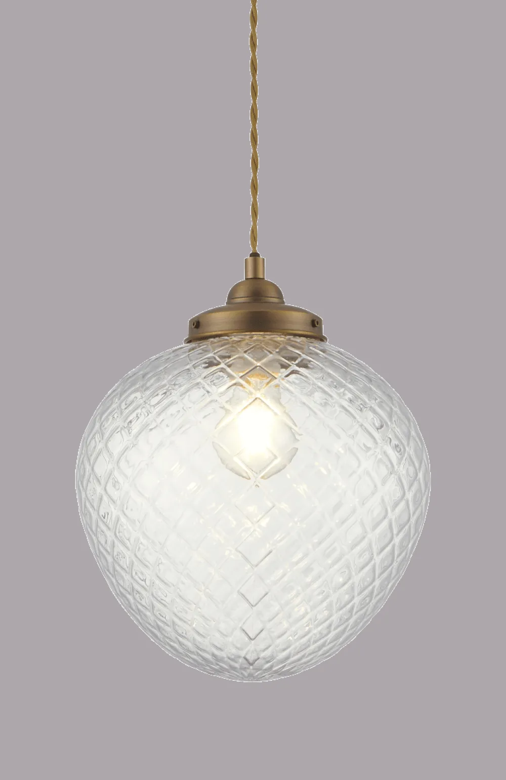 Clearance Aneta Lighting Gatsby Ø25 taklampa Antikmässing