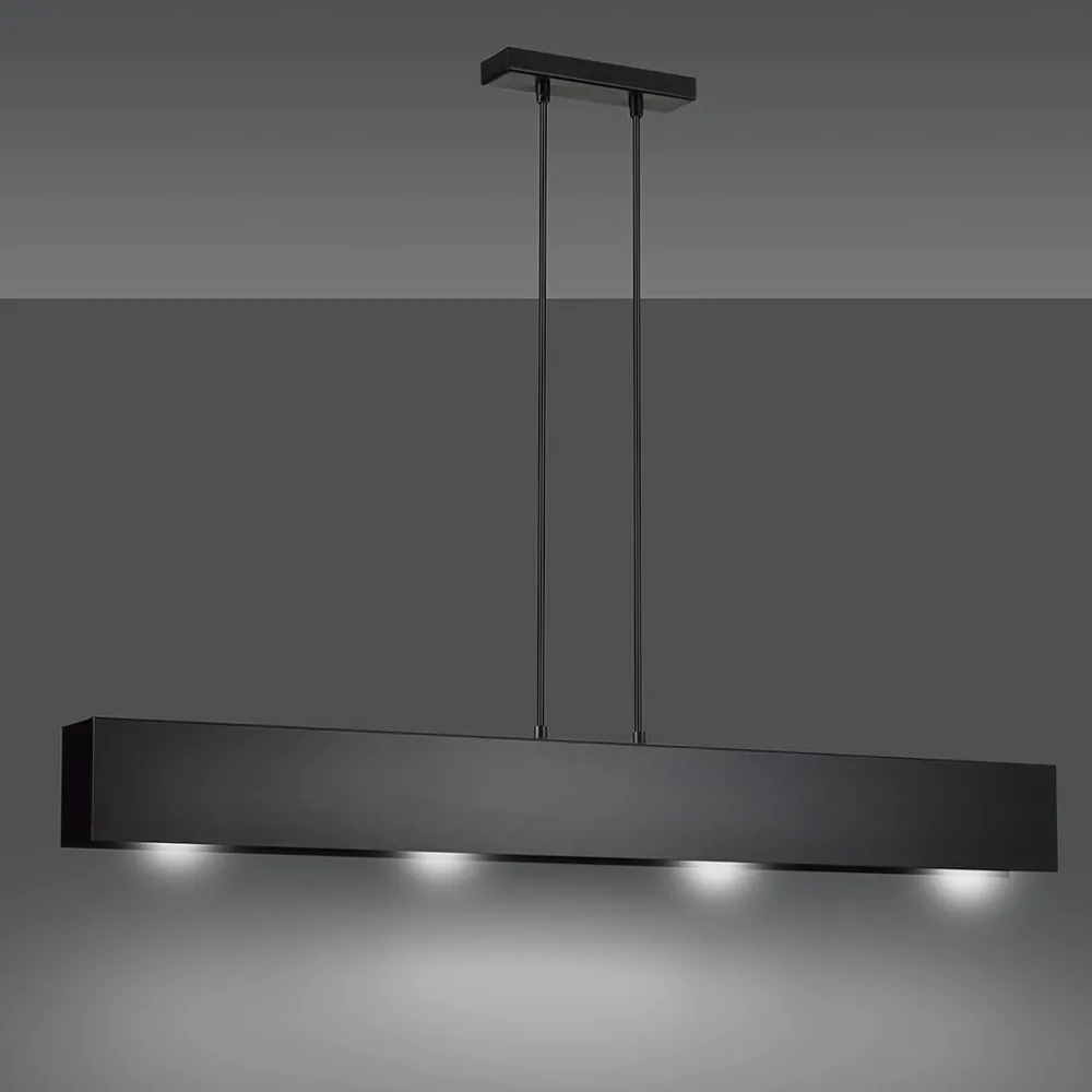 Outlet Emibig Lighting Gentor 96cm taklampa Svart
