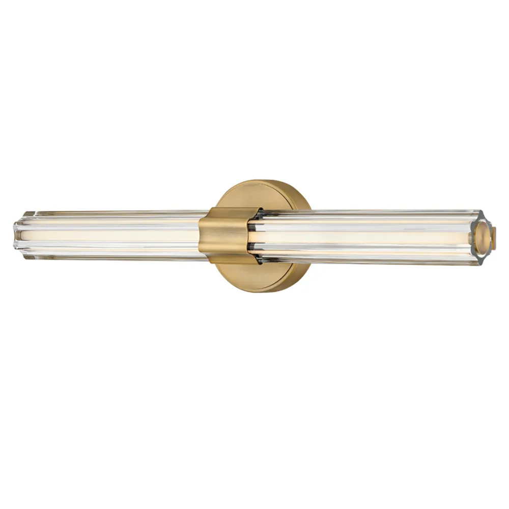 Clearance Elstead Lighting Georgette 60cm badrumslampa Mässing