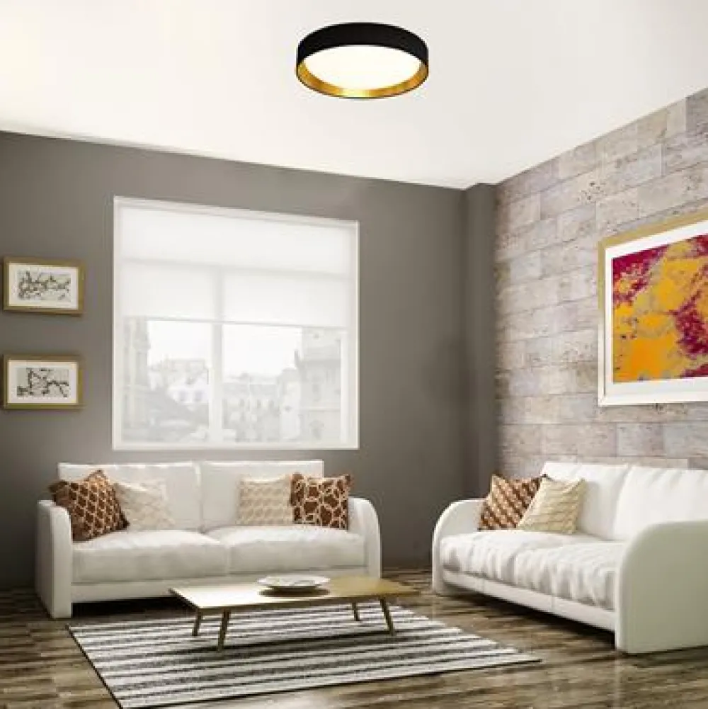 Clearance Searchlight Gianna Ø37 plafond Svart