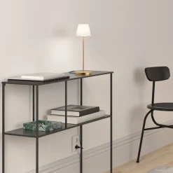 Sale Herstal Gil 34cm bordslampa Satin mässing