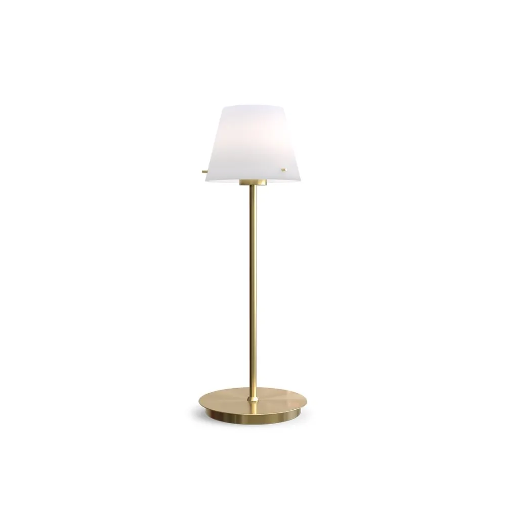 Sale Herstal Gil 34cm bordslampa Satin mässing
