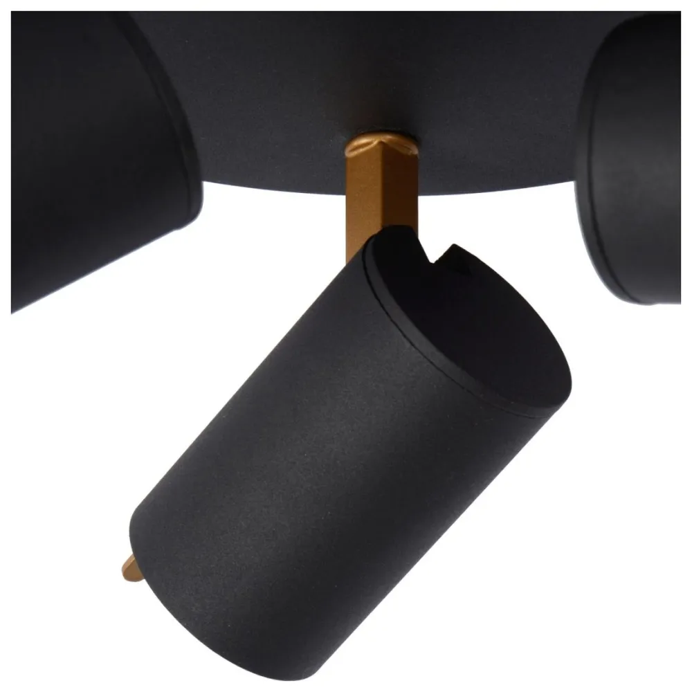 Hot Lucide Grony 3 spotlight Svart