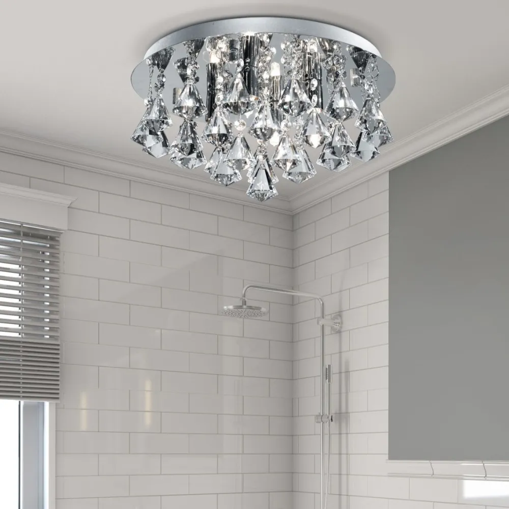 Discount Searchlight Hanna Ø38 badrumslampa Krom