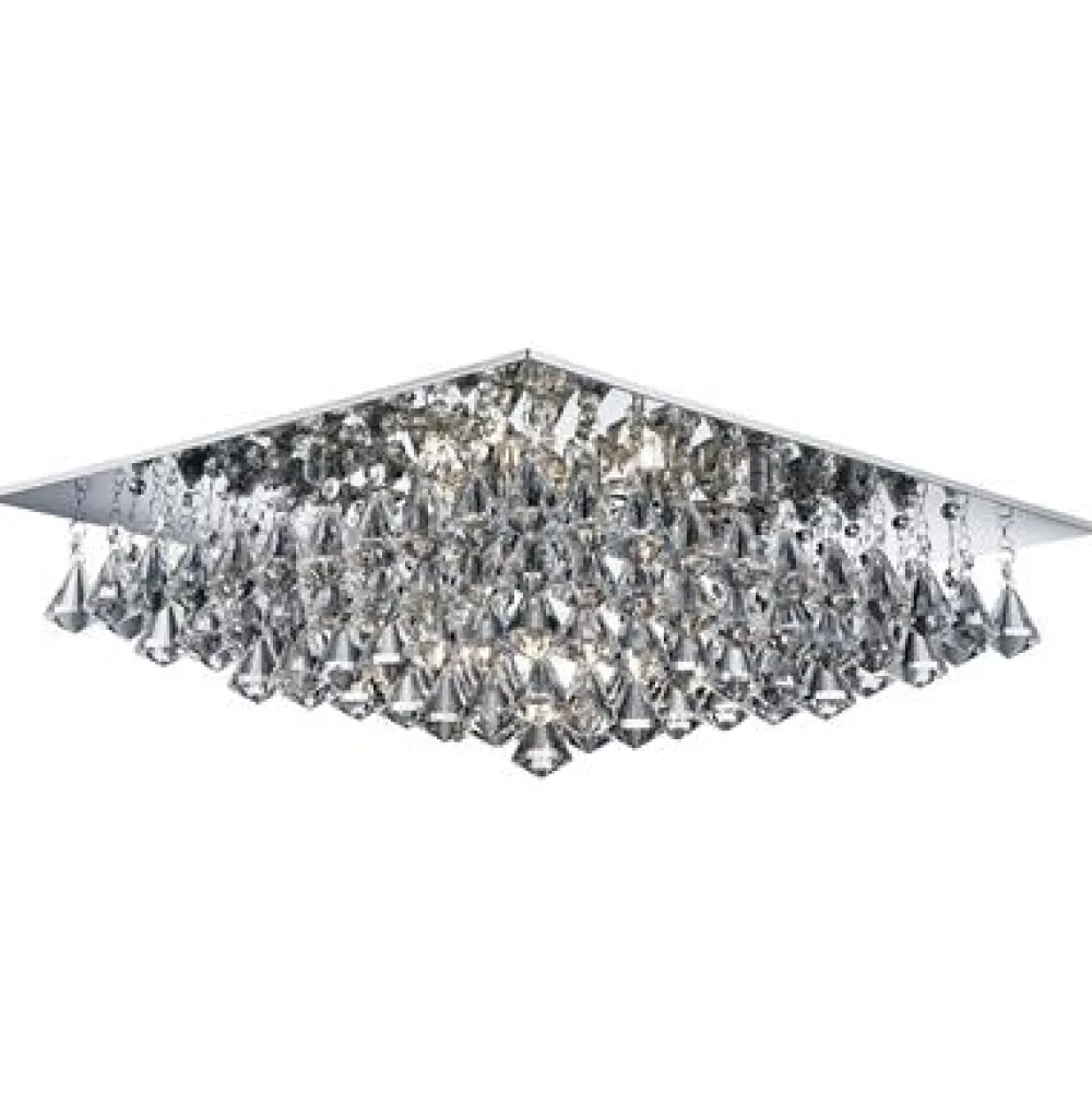 Clearance Searchlight Hanna 55cm kristall Krom