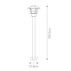 New Elstead Lighting Helsingor 100cm pollare