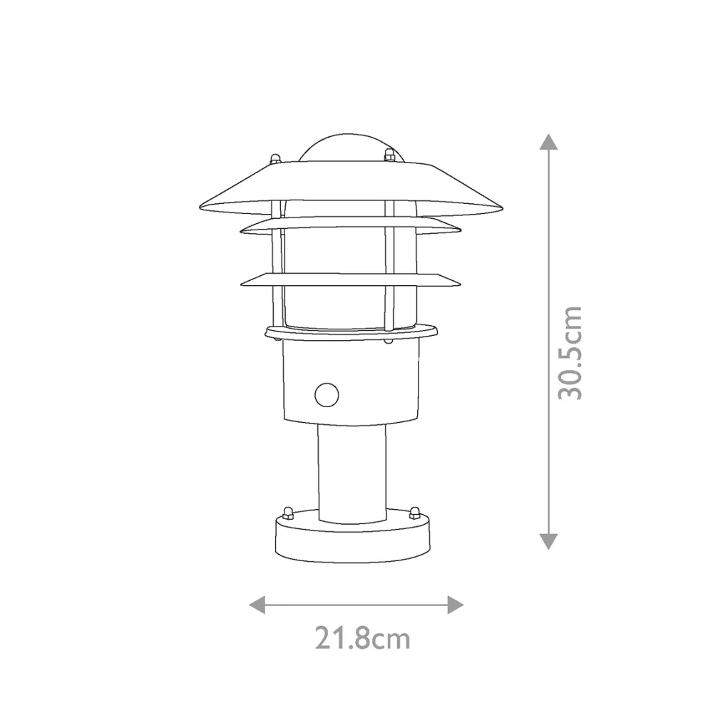 Elstead Lighting Helsingor PIR 30cm Svart