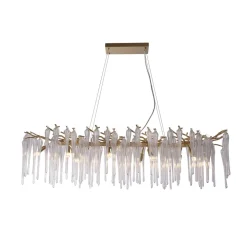 Outlet Searchlight Heritage 117cm kristall Guld